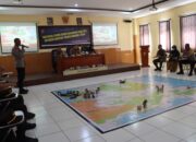 Polres Bima Kota Gelar Simulasi Tactical Floor Game Persiapan Pam TPS OMB Rinjani 2024