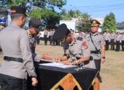 Kapolres Sumbawa Barat Pimpin Upacara Sertijab Wakapolres