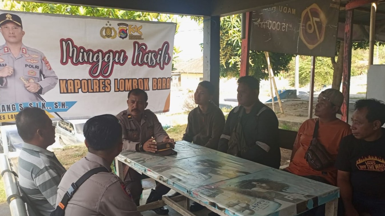 Minggu Kasih Polres Lombok Barat Jembatani Keluhan Warga Pelabuhan Lembar