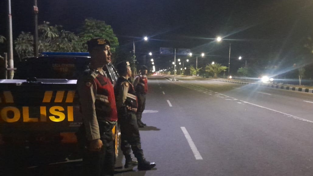 Patroli Blue Light Sat Samapta Cegah Balap Liar dan Begal di Jalur Bypass Lombok Barat