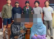 Wujud Polri Peduli, Bhabinkamtibmas Desa Nipa Gotong Royong Bersihkan Saluran Irigasi Bersama Warga