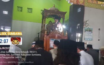 Kapolsek Sumbawa Mengambil Khutbah dan Sampaikan Pesan Kamtibmas Menjelang Pilkada Serentak 2024