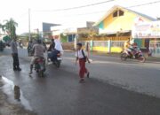 Polsek Sape Polres Bima Kota Laksanakan Giat Rawan Pagi di Depan SDN 2 Sape