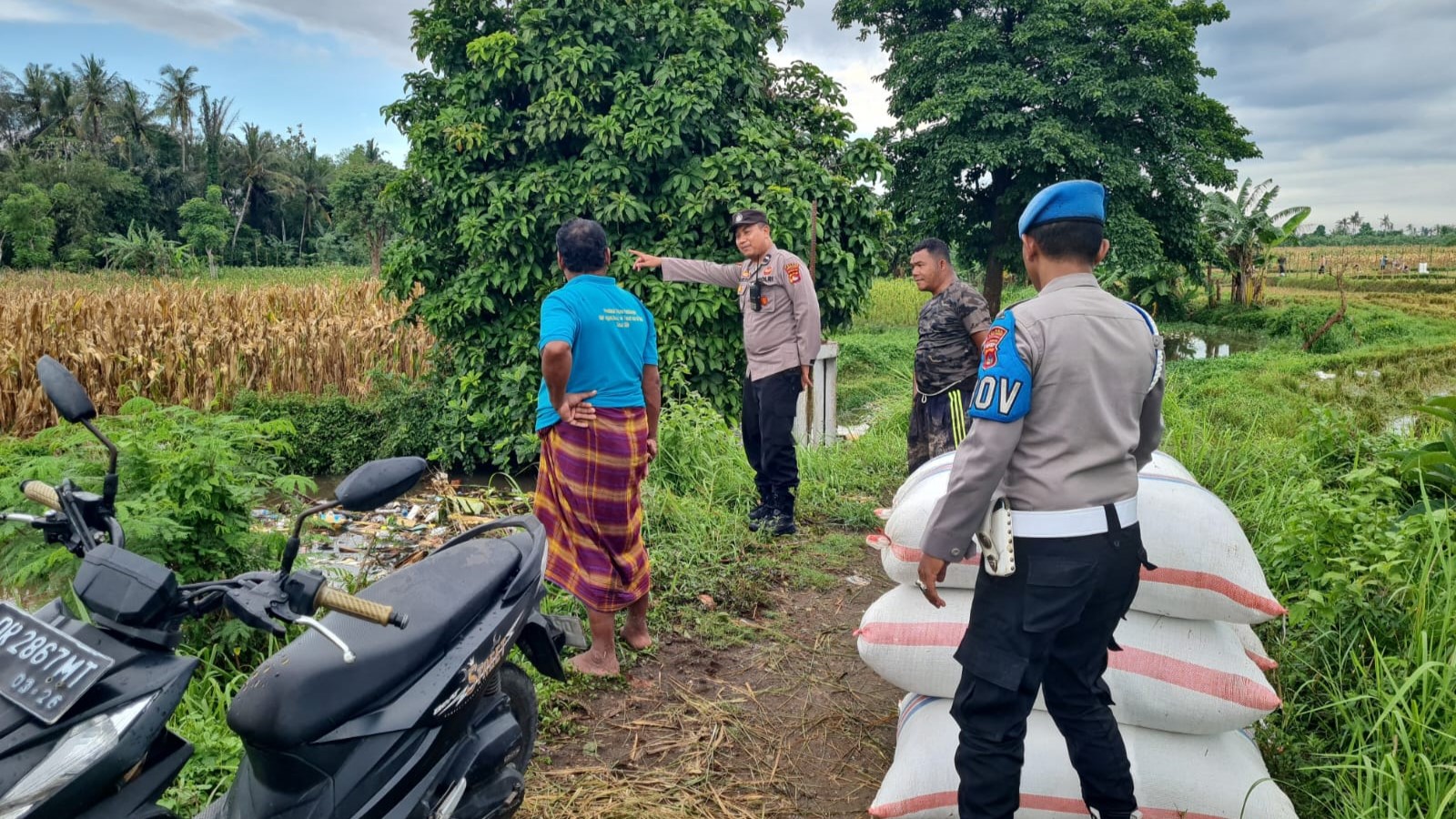 Polsek Kediri Antisipasi Banjir, Lewat Patroli Rutin