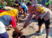 Bhabinkamtibmas Polsek Monta, Gotong Royong Pembangunan Masjid Al- Muttaqin Bersama Warga Binaan