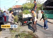 Personel Polsek Alas Ikut Berpartisipasi dalam Kegiatan Gotong Royong di Desa Juranalas