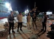 Polsek Kawasan Pelabuhan Laut Bima Laksanakan Patroli Rutin di Areal Dermaga Pelabuhan Laut Bima