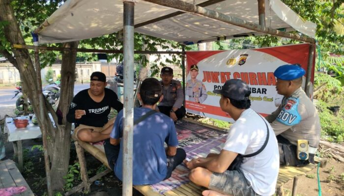 Kamtibmas Kondusif, Warga Eyat Mayang Apresiasi Jumat Curhat Polsek Lembar