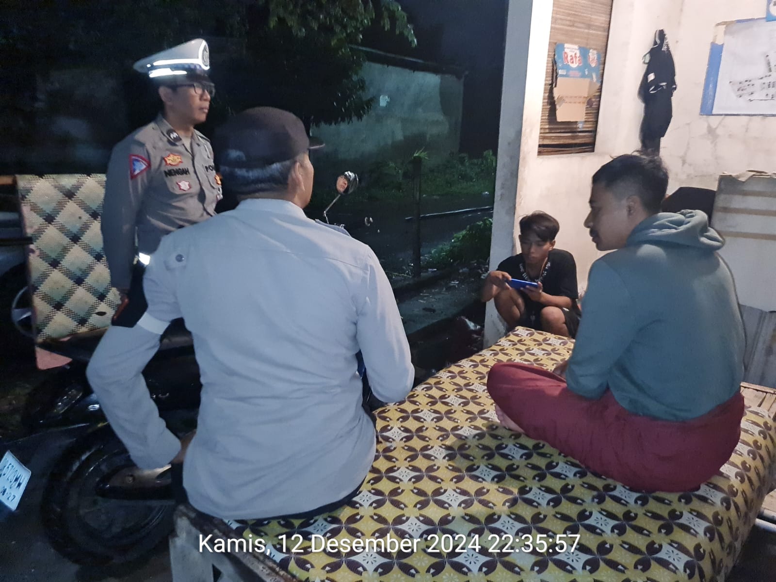 Patroli Kamtibmas Pasca Pemilukada, Polsek Kediri Jaga Keamanan Wilayah