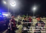 Sat Samapta Polres Sumbawa Barat gelar Patroli Blue Light