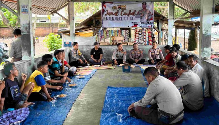 Keselamatan Melaut Jadi Sorotan Utama dalam Jumat Curhat Polres Lombok Barat Bersama Nelayan