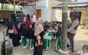 Intip Keseruan Anak TK Belajar Langsung dari Shabara Polres Lombok Barat