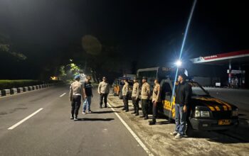 KRYD Gabungan Polsek Kuripan, Jaga Kamtibmas Malam Hari di Lombok Barat