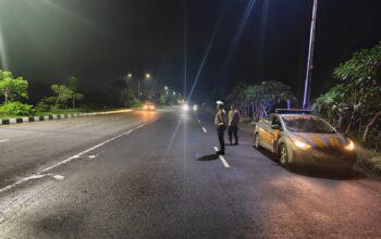 Malam di Banyumulek, Patroli Blue Light Cegah Aksi Kriminal