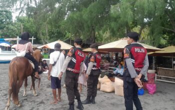 Pantai Cemara Lembar Dijaga Ketat Patroli Polisi Ciptakan Wisata Aman & Nyaman