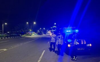 Polsek Gerung Gencar Patroli Malam, Jamin Keamanan Bypass