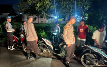 Patroli Malam Polsek Gerung, Demi Keamanan Warga