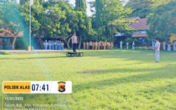 Gelar Police Goes To School, Polsek Alas Himbau Pelajar Jauhi Kenakalan Remaja