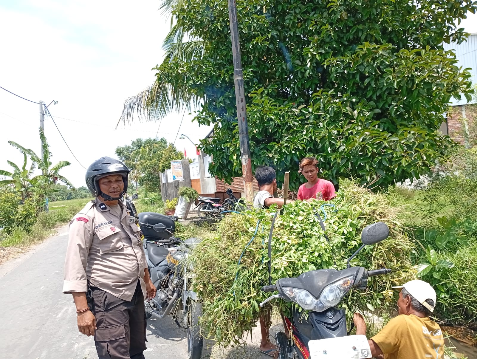 Bhabinkamtibmas Merembu Dukung Ketahanan Pangan, Warga Semangat!