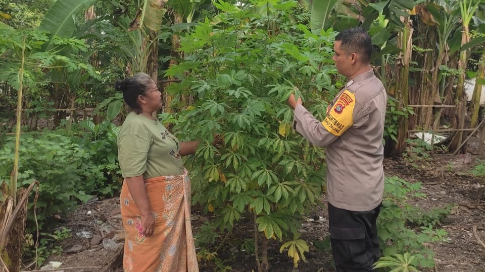 Bripka Okto Gencar Dukung Ketahanan Pangan, Ajak Warga Bertani