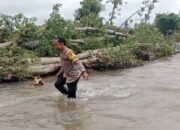 Polri Bersama Tim Gabungan Lanjutkan Pencarian Hari Kedua Korban Banjir Bandang di Wera Bima